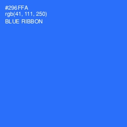 #296FFA - Blue Ribbon Color Image