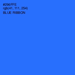 #296FFE - Blue Ribbon Color Image