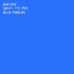 #2970FA - Blue Ribbon Color Image