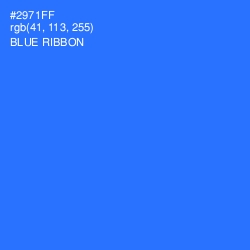 #2971FF - Blue Ribbon Color Image