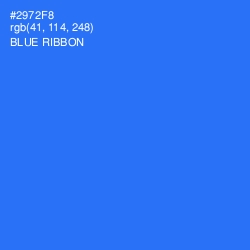 #2972F8 - Blue Ribbon Color Image