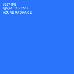#2974FB - Azure Radiance Color Image