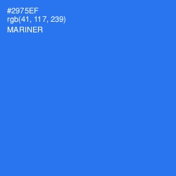 #2975EF - Mariner Color Image