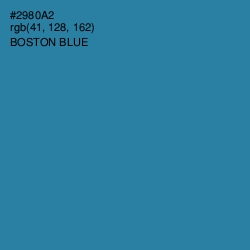 #2980A2 - Boston Blue Color Image