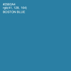 #2980A4 - Boston Blue Color Image