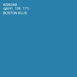 #2980AB - Boston Blue Color Image