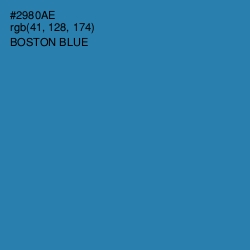 #2980AE - Boston Blue Color Image