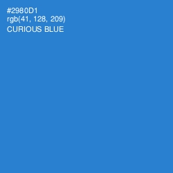 #2980D1 - Curious Blue Color Image