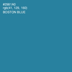 #2981A0 - Boston Blue Color Image