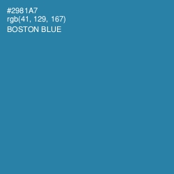 #2981A7 - Boston Blue Color Image