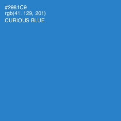#2981C9 - Curious Blue Color Image