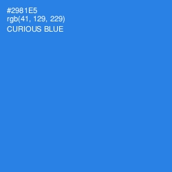 #2981E5 - Curious Blue Color Image