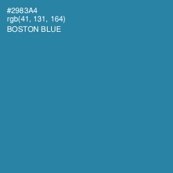 #2983A4 - Boston Blue Color Image