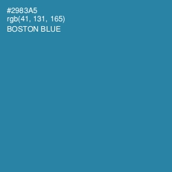 #2983A5 - Boston Blue Color Image