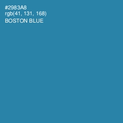 #2983A8 - Boston Blue Color Image