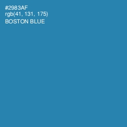 #2983AF - Boston Blue Color Image