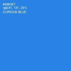 #2983E7 - Curious Blue Color Image