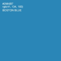 #2986B7 - Boston Blue Color Image