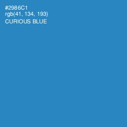 #2986C1 - Curious Blue Color Image