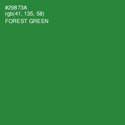 #29873A - Forest Green Color Image