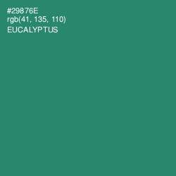 #29876E - Eucalyptus Color Image