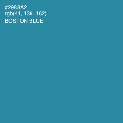 #2988A2 - Boston Blue Color Image