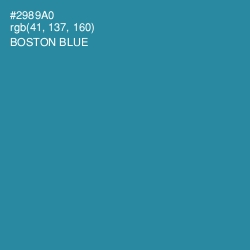 #2989A0 - Boston Blue Color Image