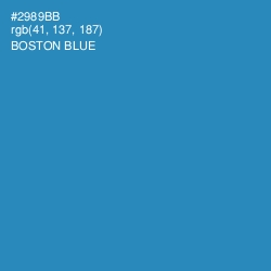 #2989BB - Boston Blue Color Image