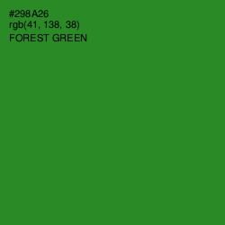 #298A26 - Forest Green Color Image