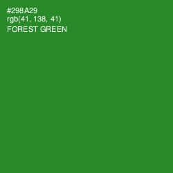 #298A29 - Forest Green Color Image