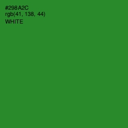 #298A2C - Forest Green Color Image
