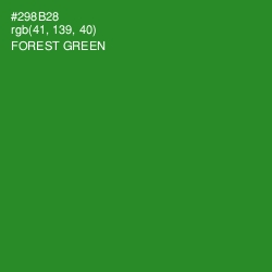 #298B28 - Forest Green Color Image