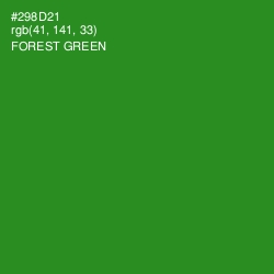 #298D21 - Forest Green Color Image