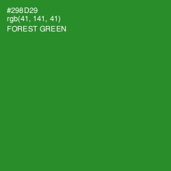 #298D29 - Forest Green Color Image