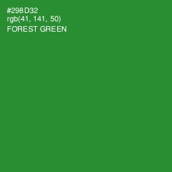 #298D32 - Forest Green Color Image