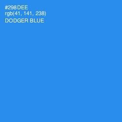 #298DEE - Dodger Blue Color Image