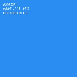 #298DF1 - Dodger Blue Color Image