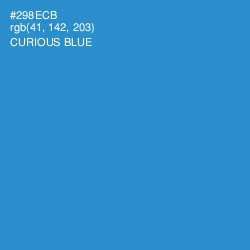 #298ECB - Curious Blue Color Image