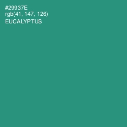 #29937E - Eucalyptus Color Image