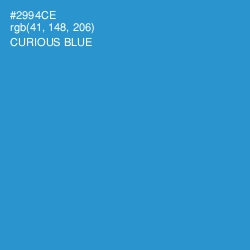 #2994CE - Curious Blue Color Image