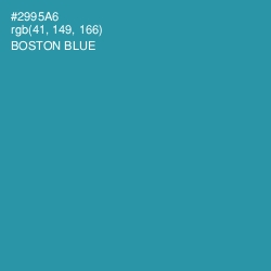 #2995A6 - Boston Blue Color Image