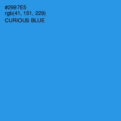 #2997E5 - Curious Blue Color Image