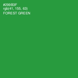 #299B3F - Forest Green Color Image