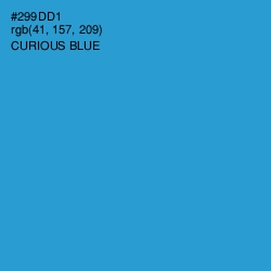 #299DD1 - Curious Blue Color Image