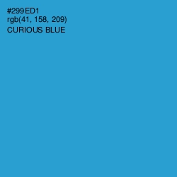 #299ED1 - Curious Blue Color Image