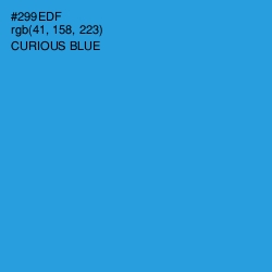 #299EDF - Curious Blue Color Image