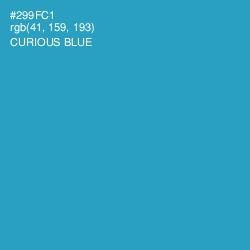 #299FC1 - Curious Blue Color Image