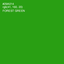 #29A014 - Forest Green Color Image