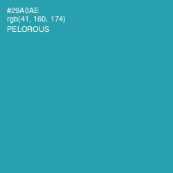 #29A0AE - Pelorous Color Image