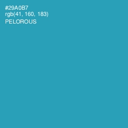 #29A0B7 - Pelorous Color Image